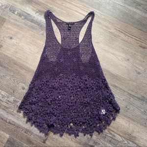 Indigo Knitted Tank